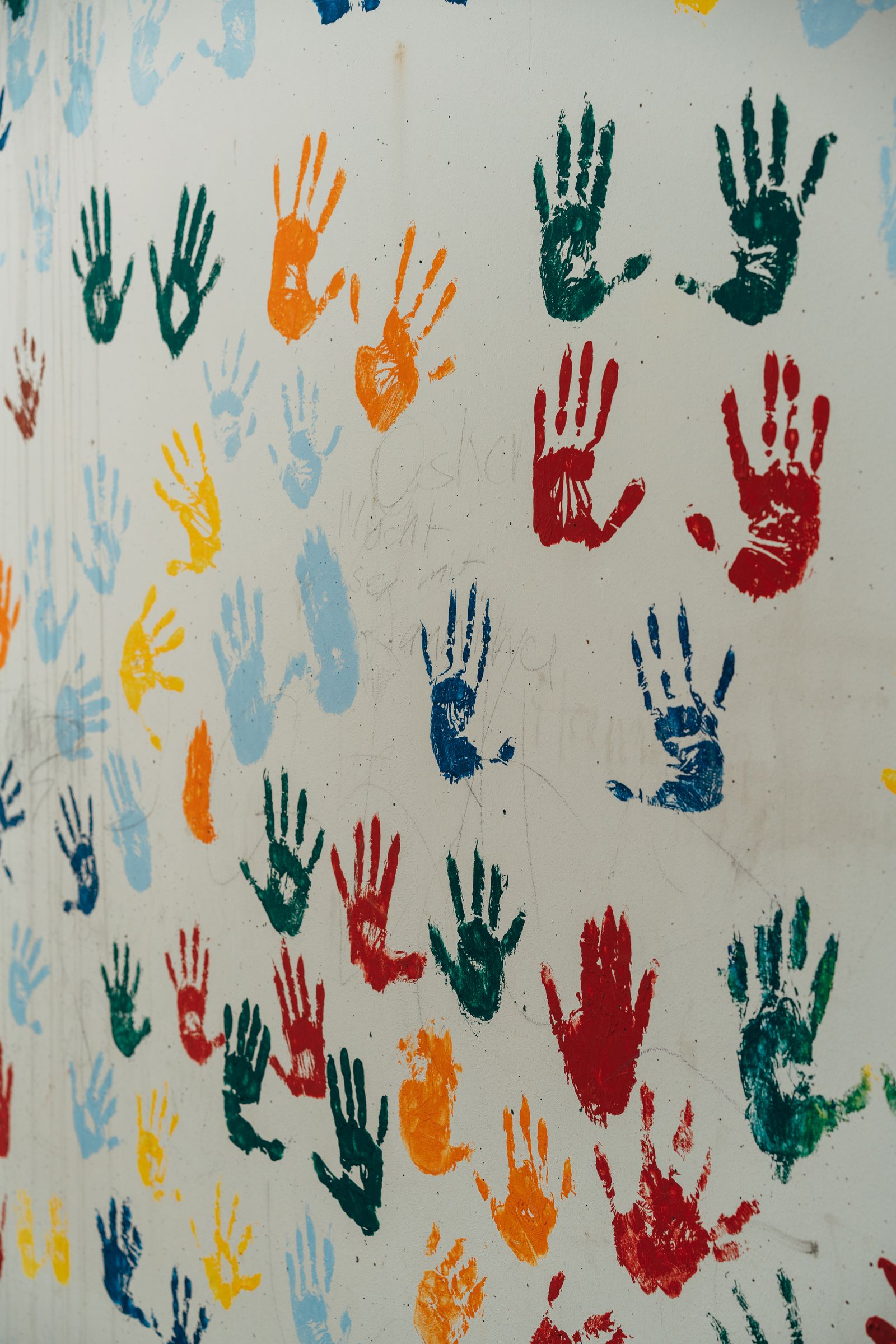 Children's printmaking work